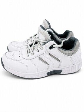OrthoFeet Whitney 940 White Leather Walking Shoes